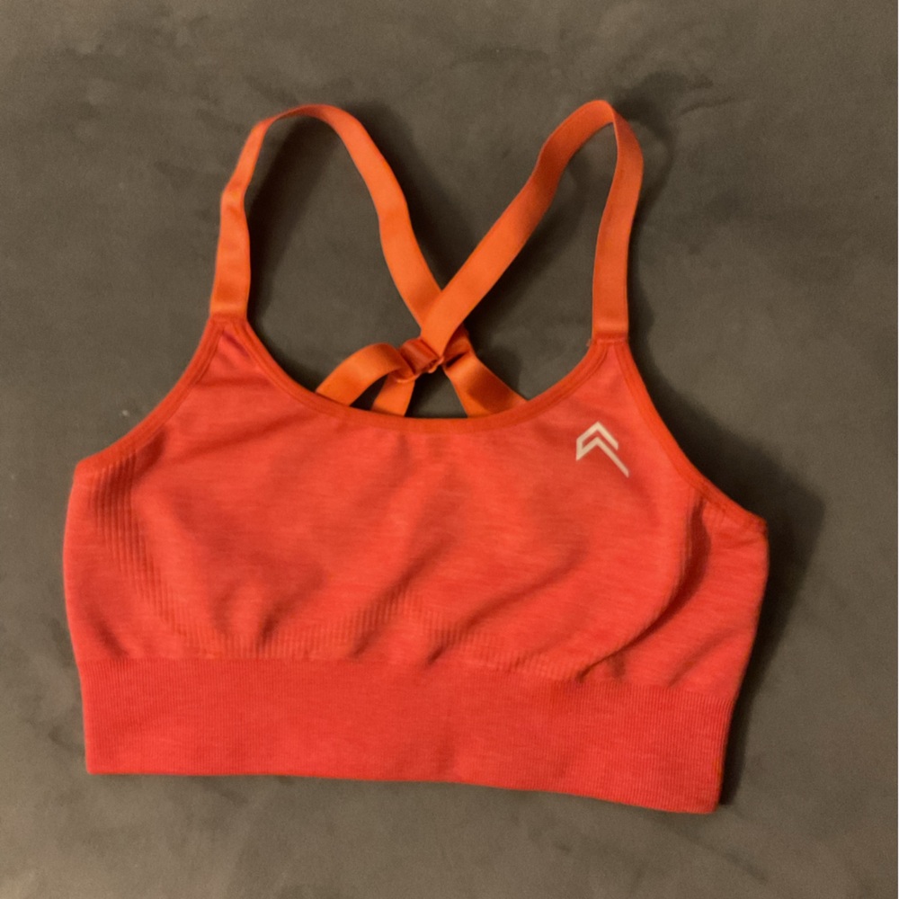 Oner Active Women's Sports Bra Top - Bright Orange
